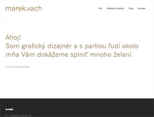 Tablet Screenshot of marek.vach.sk
